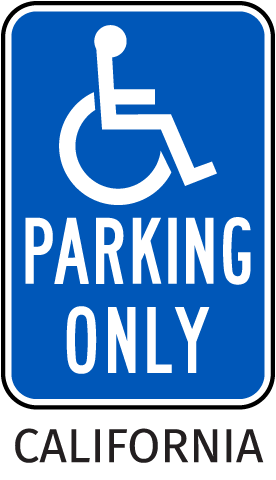 Disabled Parking Required Outside The Front Of This House safety sign 
