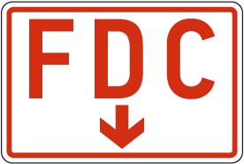 FDC (Down Arrow) Sign