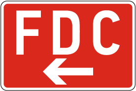 FDC (Left Arrow) Sign