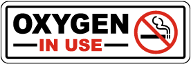 Oxygen In Use Label