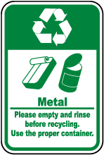 Metal Recycle Label