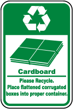 Cardboard Recycle Label