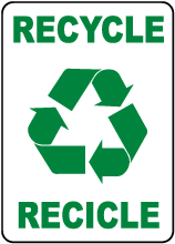 Bilingual Recycle Sign