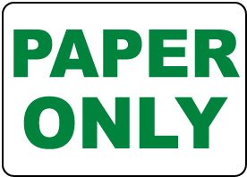 Paper Only Label