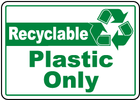 Recyclable Plastic Only Label