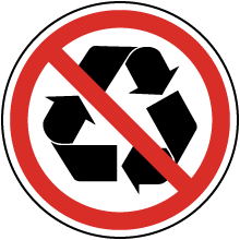 Not Recyclable Label