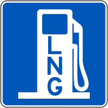 Alternative Fuel - Liquidified Natural Gas Sign