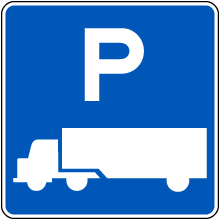 Truck Parking Sign