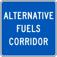 Alternative Fuels Corridor Sign