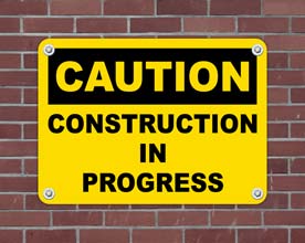 Area Under Construction Signs