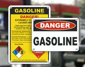 Gasoline Signs