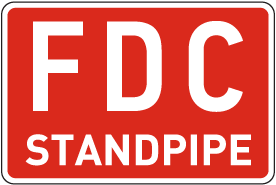 FDC Standpipe Sign