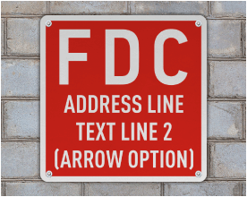 Custom Square FDC Signs