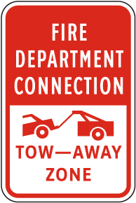 FDC Tow-Away Zone Sign