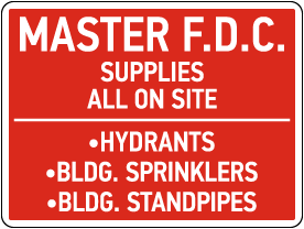 Master F.D.C. Supply Sign