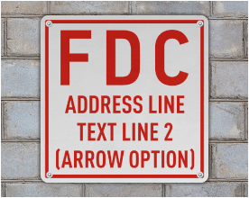 Custom Square FDC Signs