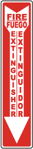 Bilingual Fire Extinguisher Label