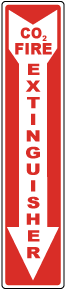 CO2 Fire Extinguisher Label