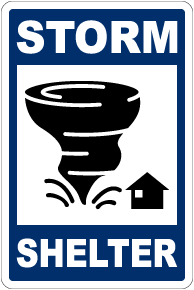 Storm Shelter Sign