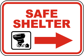 Safe Shelter Sign