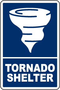 Tornado Shelter Sign