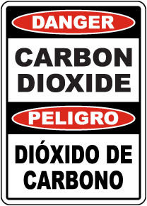 Bilingual Carbon Dioxide Sign