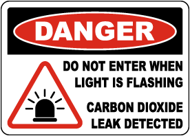 Danger Do Not Enter When Lights Flashing Sign