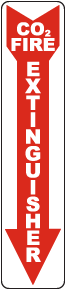 CO2 Fire Extinguisher Label