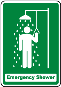 Emergency Shower Sign