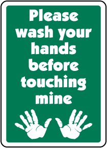 Please Wash Your Hands Label