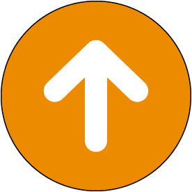 Orange Directional Arrow Floor Sign