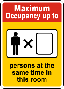 Maximum Occupancy Up To Sign