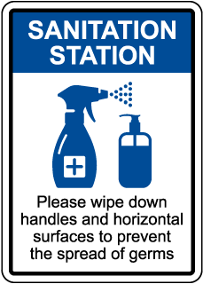 Sanitation Station Sign