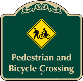 Pedestrian & Bicycle Crossing Sign