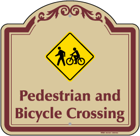 Pedestrian & Bicycle Crossing Sign
