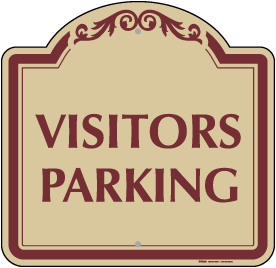 Visitors Parking Sign