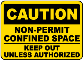 Keep Out Unless Authorized Label