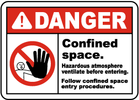 Danger Hazardous Atmosphere Sign