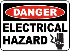 Danger Electrical Hazard Label