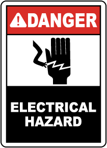 Danger Electrical Hazard Sign