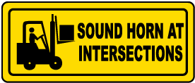 Sound Horn At Intersections Label