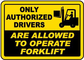 Only Authorized Drivers Sign