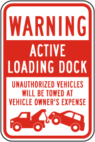 Active Loading Dock Sign