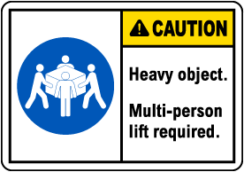 Multi-Person Lift Required Label