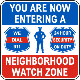 Neighborhood Watch Zone Sign