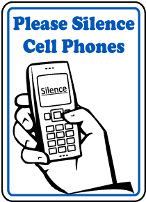 Please Silence Cell Phones Sign