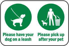 Please Have Your Dog on A Leash Sign