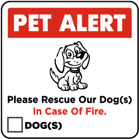 Pet Alert Decals | In Case of Emergency Save Our Pets
