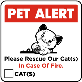 Pet Alert Decals | In Case of Emergency Save Our Pets
