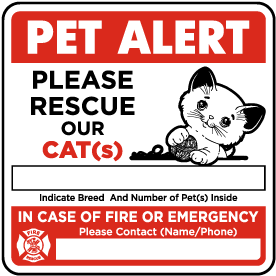 Pet Alert Decals | In Case of Emergency Save Our Pets